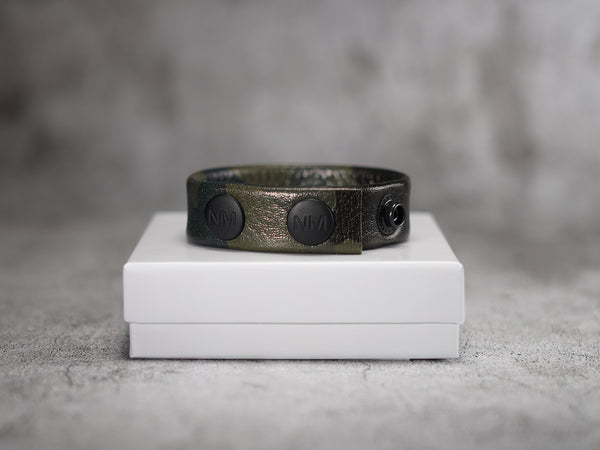 Camouflage Adjustable Leather Cock Ring